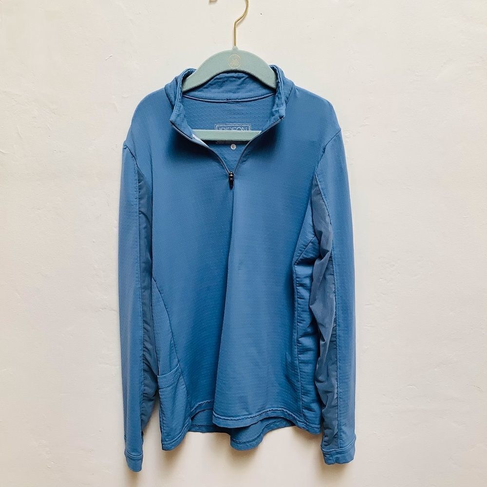 Irideon Equestrian RIDING SHIRT TOP Like New large blue Youth